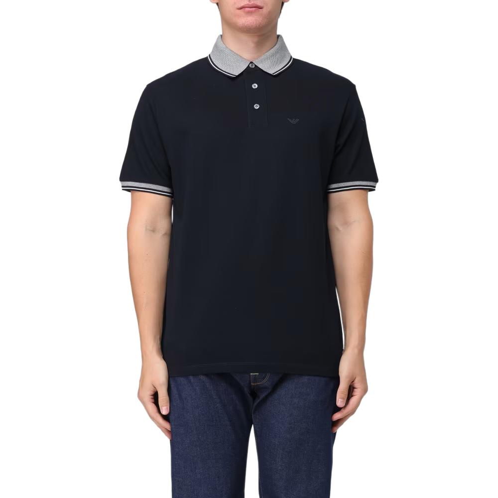 EMPORIO ARMANI Polo Shirt Men's Marine Blue 3D1FM5-1JTKZ-09S7
