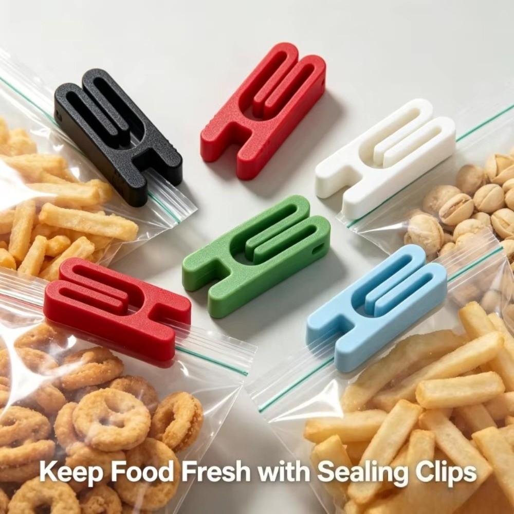10PCS Plastic Food Packaging Clips Moisture Proof Fresh-Keeping Clamp Bag Sealing Clips Kitchen Use