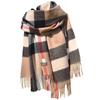 Autumn And Winter Scarf Women'S British Rumbarg Thorny Cashmere Scarf Shawl Dual-Purpose Thickened Couple Scarf