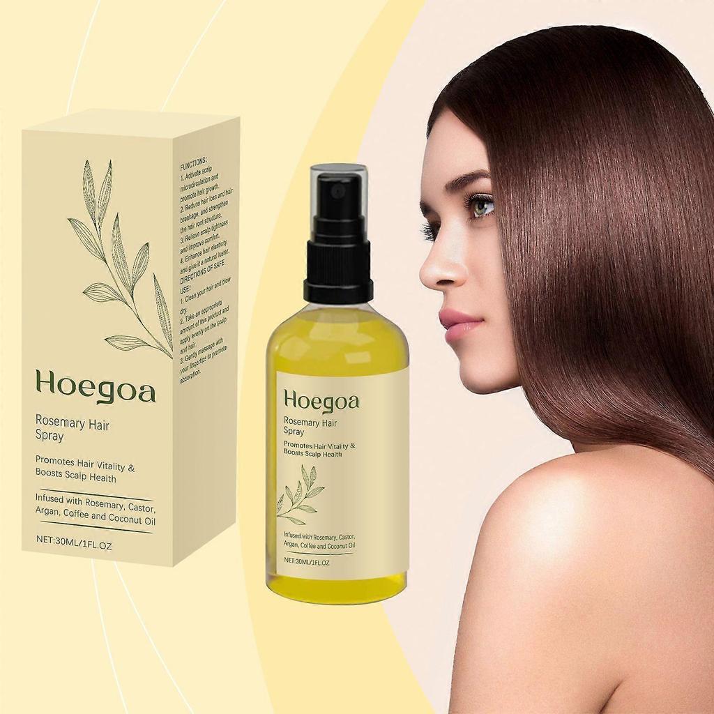 Limited time!!Hoegoa Rosemary Hair Care Spray Nourishing Moisturizing Gentle Care Scalp Strong Silky Hair Care Spray