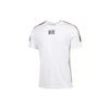 Спортивная футболка с коротким рукавом с логотипом и круглым вырезом, мужские топы, белые 579516-02
