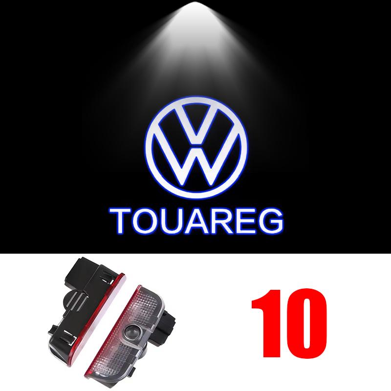 2Pcs LED Car Door Projector Welcome Ghost Shadow Light For VW Touareg Golf 5 6 7 Passat B6 B7 B8 B9 MK6 MK7 R GTI Accessories