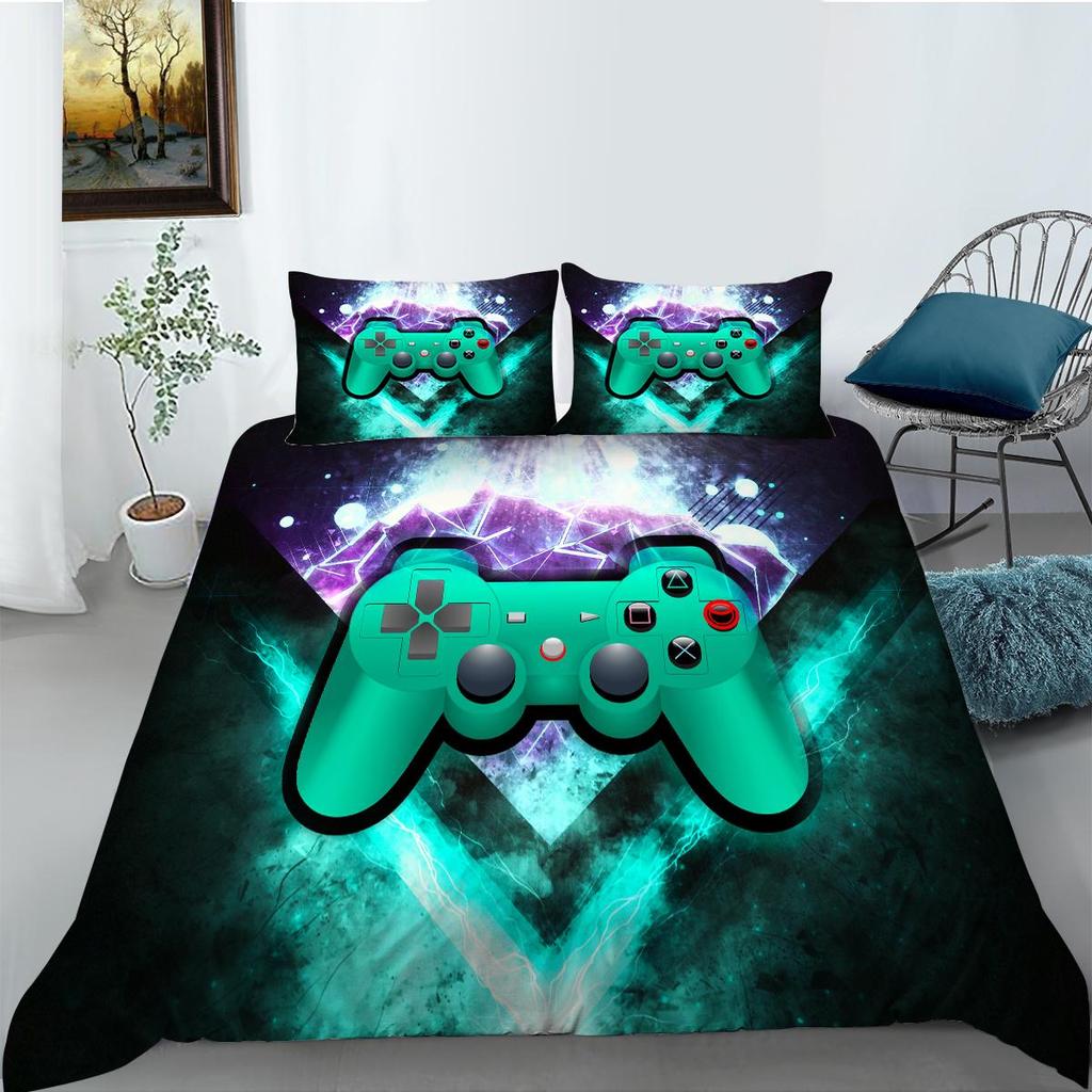 Комплект постельных принадлежностей Play Home Постельный комплект King Size Постельное белье Плеер Одеяло Жажда микрофибры Детская мода Пододеяльник