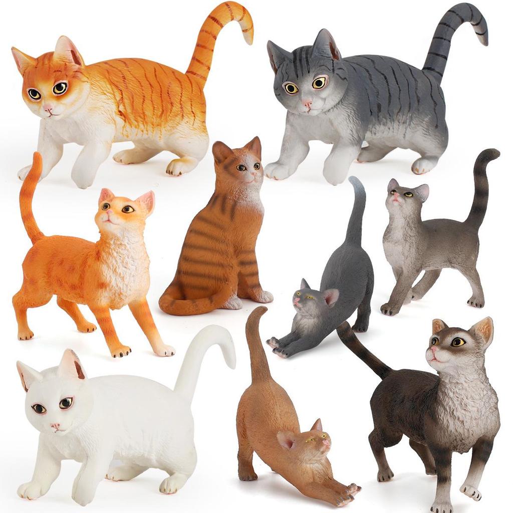 Детский набор игрушек «Черно-белый котенок» — китайские сельские украшения в виде кошечки