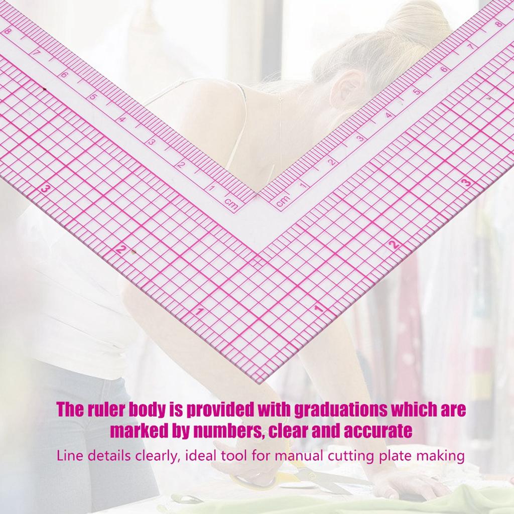 Пластиковая L-образная линейка, французская кривая, швейная мерка, профессиональный портновский инструмент для рукоделия