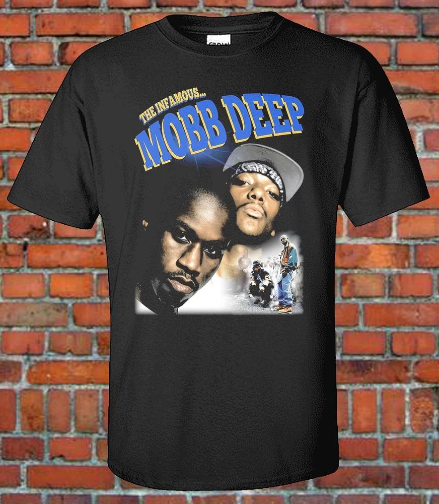 Винтажная реплика футболки Mobb Deep 90-х с принтом