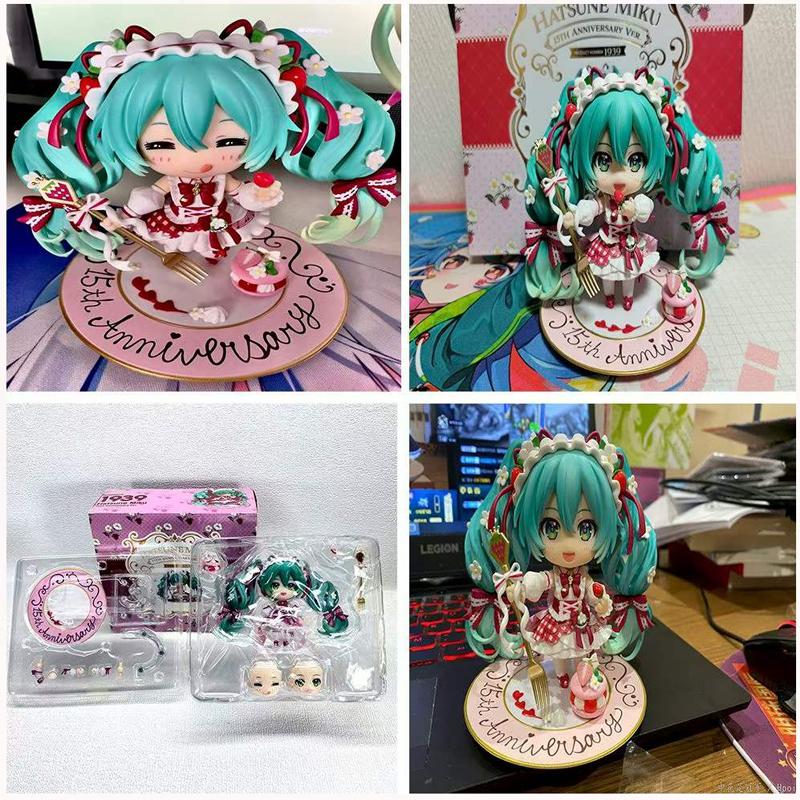 Anime Nendoroid Hatsune Miku Strawberry Cake 15th Anniversary Edition #1939 Action Figure Collectible Model Toy Gift