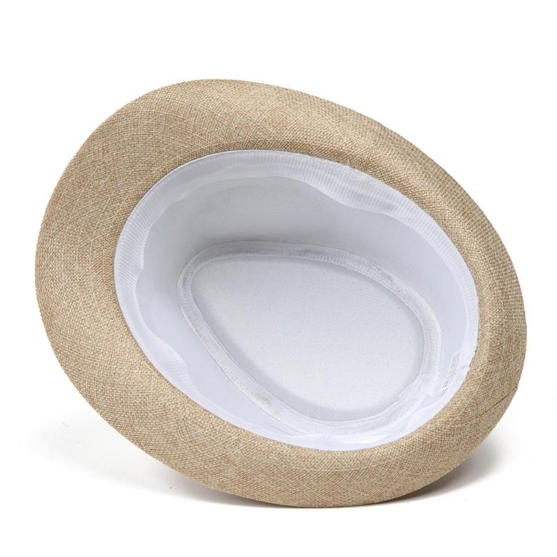 Мужская летняя соломенная шляпа-трилби Защита от солнца Легкая Складная для пляжа Путешествий Активного отдыха