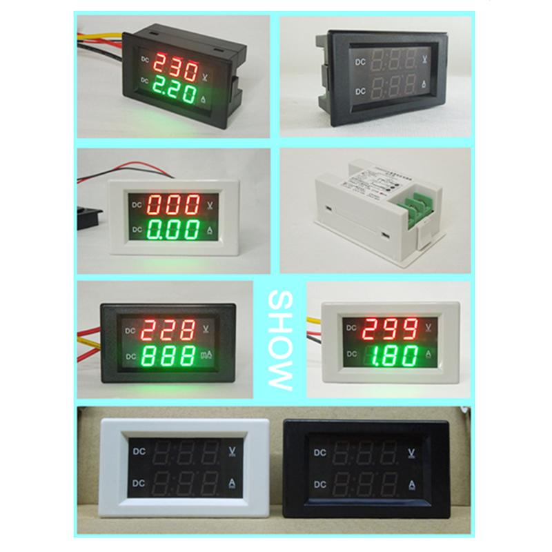 YB4835VA DC0-600V 1000V DC Цифровой дисплей Вольтметр и Амперметр Двойной дисплей Цифровой 1KV Высоковольтный измерительный прибор