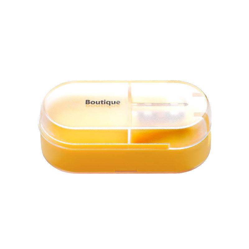 Plastic Pill Cutter And Divider Box With Cover For Home And Travel Use