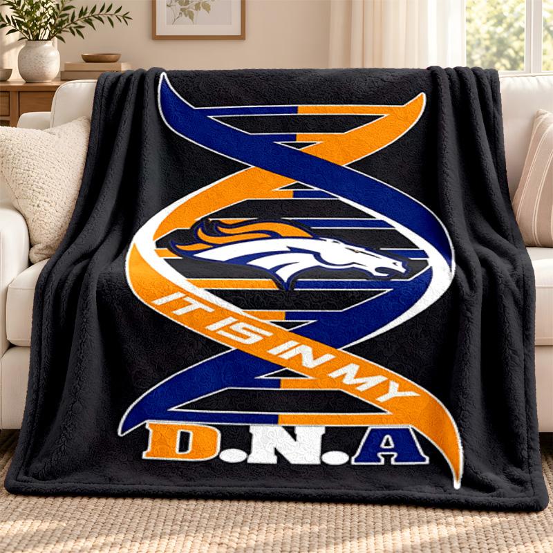 Denver Broncos blanket Flannel Blanket Soft Cozy Plush Throw for Sofa Bed Lightweight Home Decoration Outdoor camping