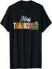 Merry Thanksmas Christmas Thanksgiving Turkey Santa T-Shirt (2)