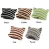 Cat Ears Women's Hats Autumn Winter Striped Japanese Beanie Hat Knitted Wool Cap Ins Little Devil