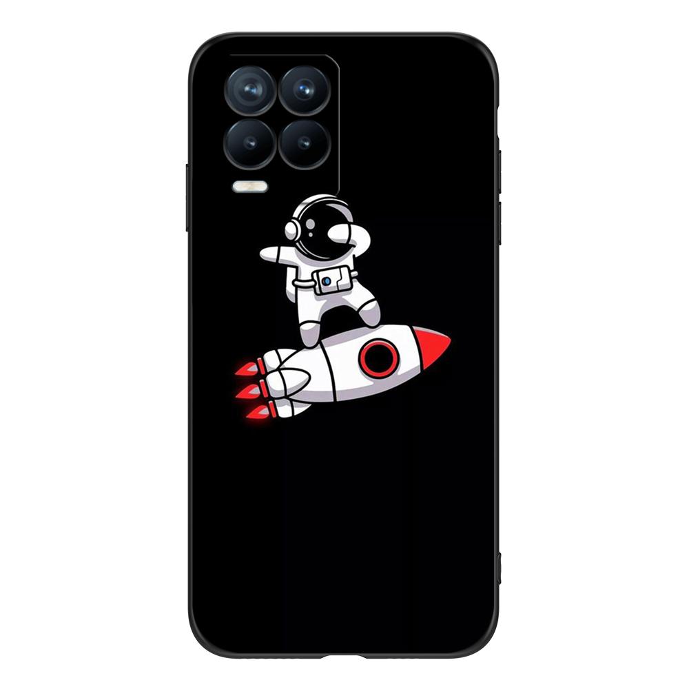 Чехол для Realme 8 5G 4G, задняя крышка для Realme 8 Pro, чехол для Realme 8i, чехол для Realme8, черный чехол из ТПУ, милый забавный чехол