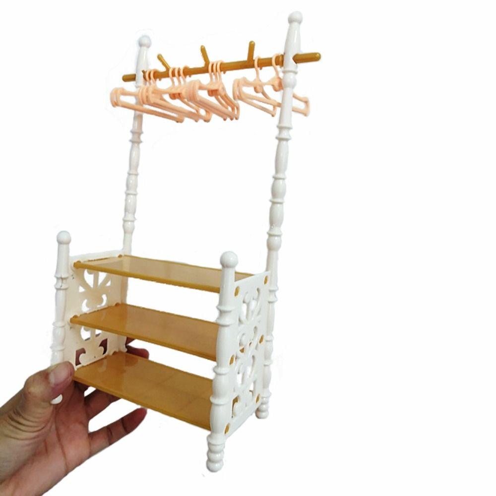 Dolls Accessories Doll Clothes Rack Plastic Dollhouse Furniture 15/20cm Cotton Doll