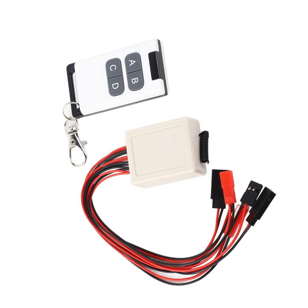 Пульт управления лебедкой для радиоуправляемой модели автомобиля, Универсальный альпинистский автомобиль, 4-канальный пульт дистанционного управления лебедкой и светом