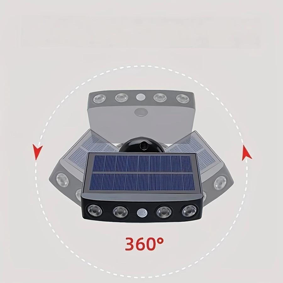 1/2pcs Solar Light, Solar Motion Sensor Lighting, Solar Safety Lighting, Outdoor Garden Solar Safety Light, Outdoor Decoration