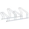 Freestanding Floor Bike Rack for 4 Bikes Galvanized Steel