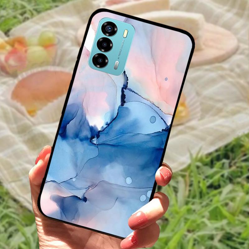 Чехол для ZTE Blade V40 Vita Мраморный чехол Ударопрочные силиконовые чехлы для телефона Для ZTE Blade V40 Vita V 40 Vita Задняя крышка Бампер