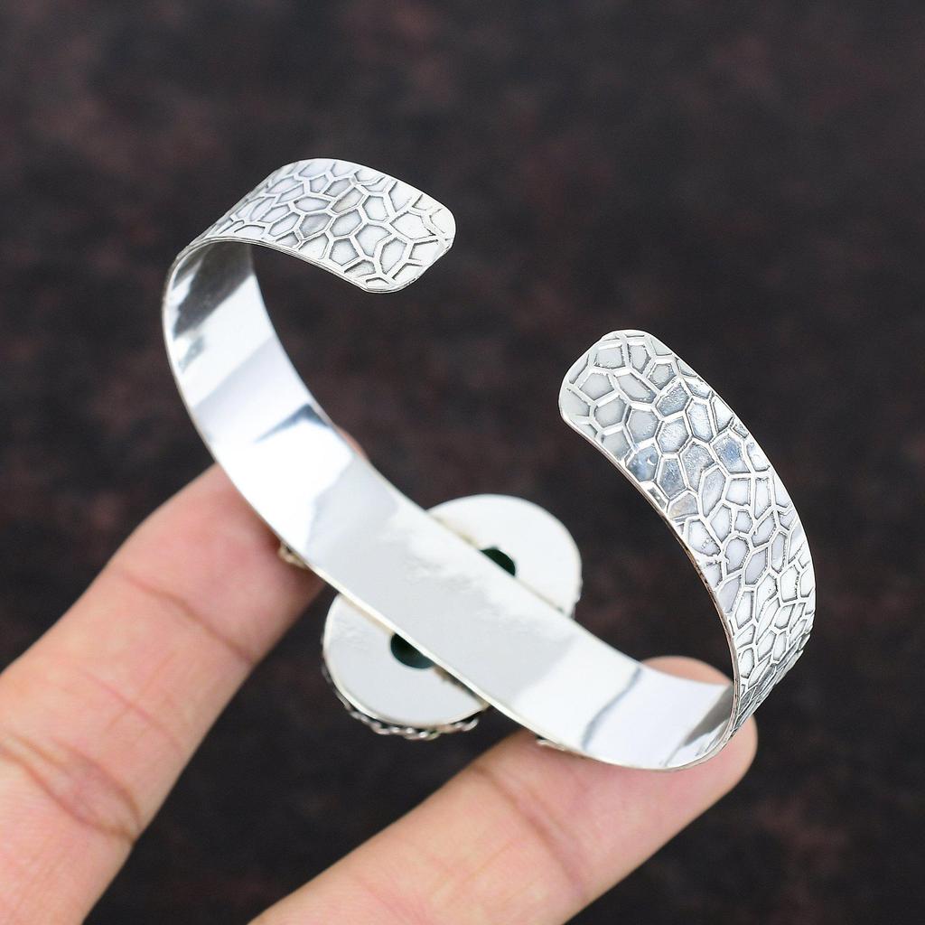 Браслет-манжета Larimar, браслет из стерлингового серебра 925 пробы, ювелирные изделия из настоящих драгоценных камней, позолота 18 карат, регулируемый браслет ручной работы, подарок для него, целебный камень