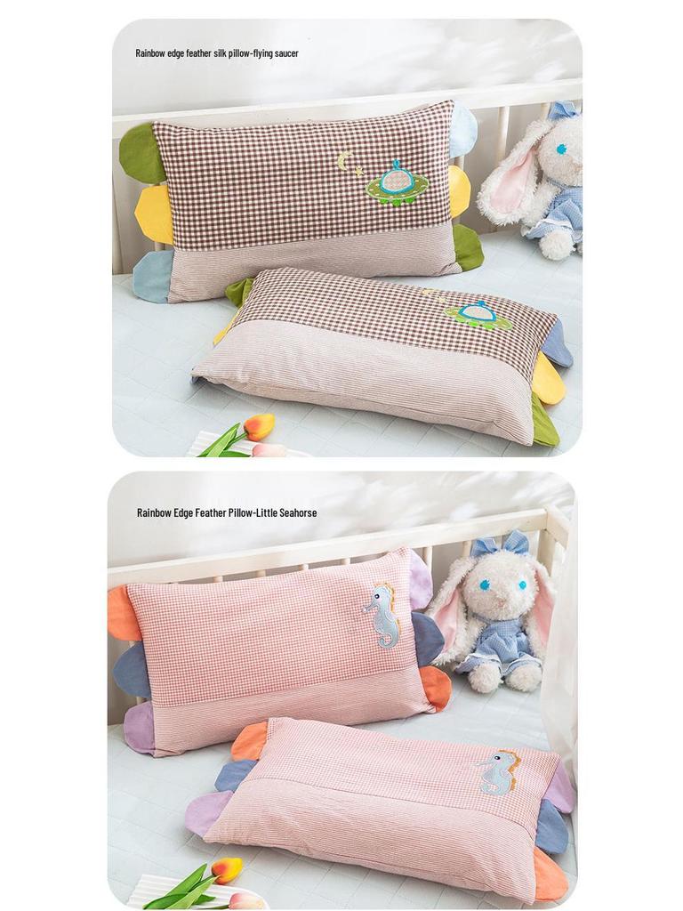 Наволочка детская из чистого хлопка, 30x50 см, с мультяшным рисунком, для подушки ребенка, детского сада и школьника.