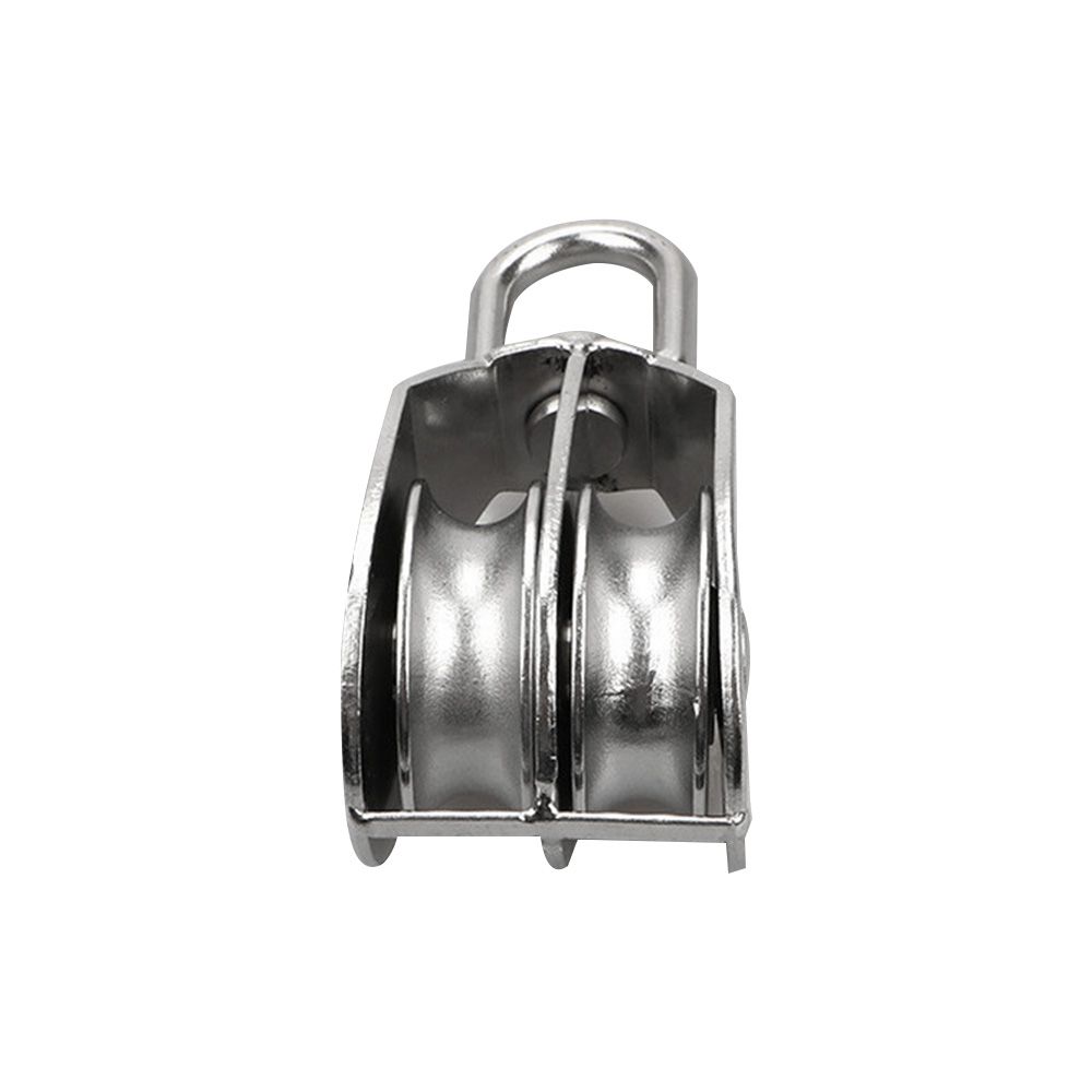 M20 M25 Подъемный трос для инструментов на открытом воздухе Подъемное колесо Двойные колеса Поворотный шкив из нержавеющей стали