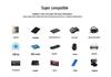 3-портовый вращающийся USB 2.0 хаб-разветвитель