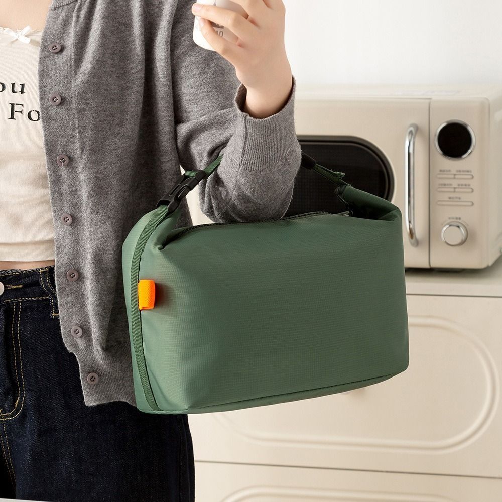 Foldable Lunch Bag Waterproof Lunch Handbag Handheld Insulated Bag Storage Pouch