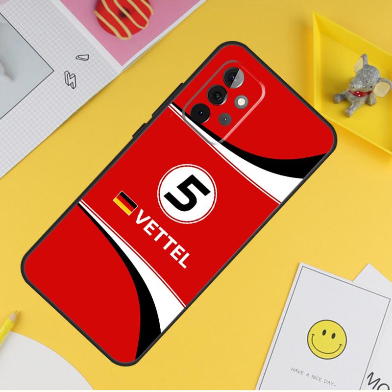 Чехол Sebastian Vettel F1 Formula для Samsung Galaxy A55 A35 A25 A15 A51 A71 A12 A32 A52 A13 A33 A53 A14 A34 A54 Coque