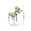 Cow Skeleton Statue Desktop Ornament Halloween Decor Art Crafts Decorative Figurine for Table