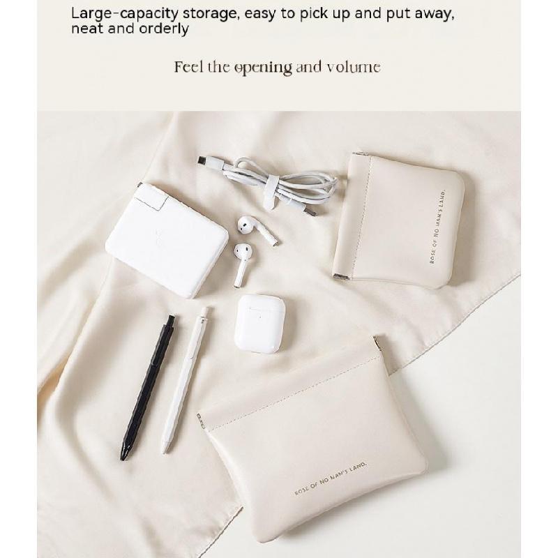 Сумка для хранения кабеля передачи данных с автоматическим замком, сумка для переноски проводных наушников, зарядное устройство, косметика, сумка для хранения губной помады, нулевой кошелек