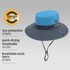 Уличная мужская и женская панама для отпуска, летняя шляпа с большим козырьком, шляпа для кемпинга и альпинизма, с защитой лица и отверстием для хвостика, солнцезащитная шляпа