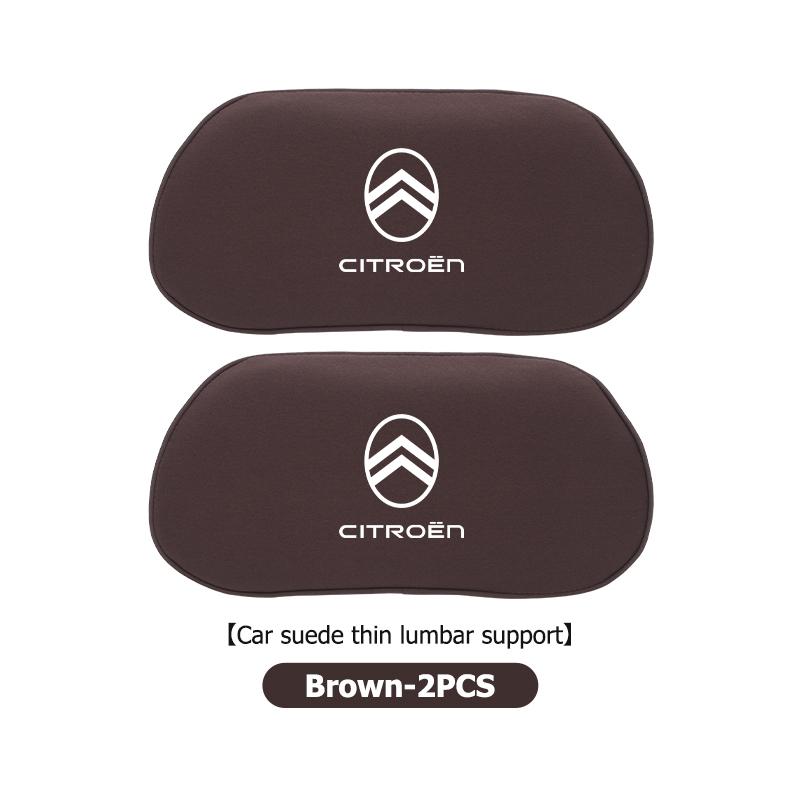 Car Headrest Lumbar Support Comfort Suede Auto Seat Neck Pillow For Citroen C4 C3 C5 C1 C2 C6 C4L DS3 DS4 Berlingo Picasso
