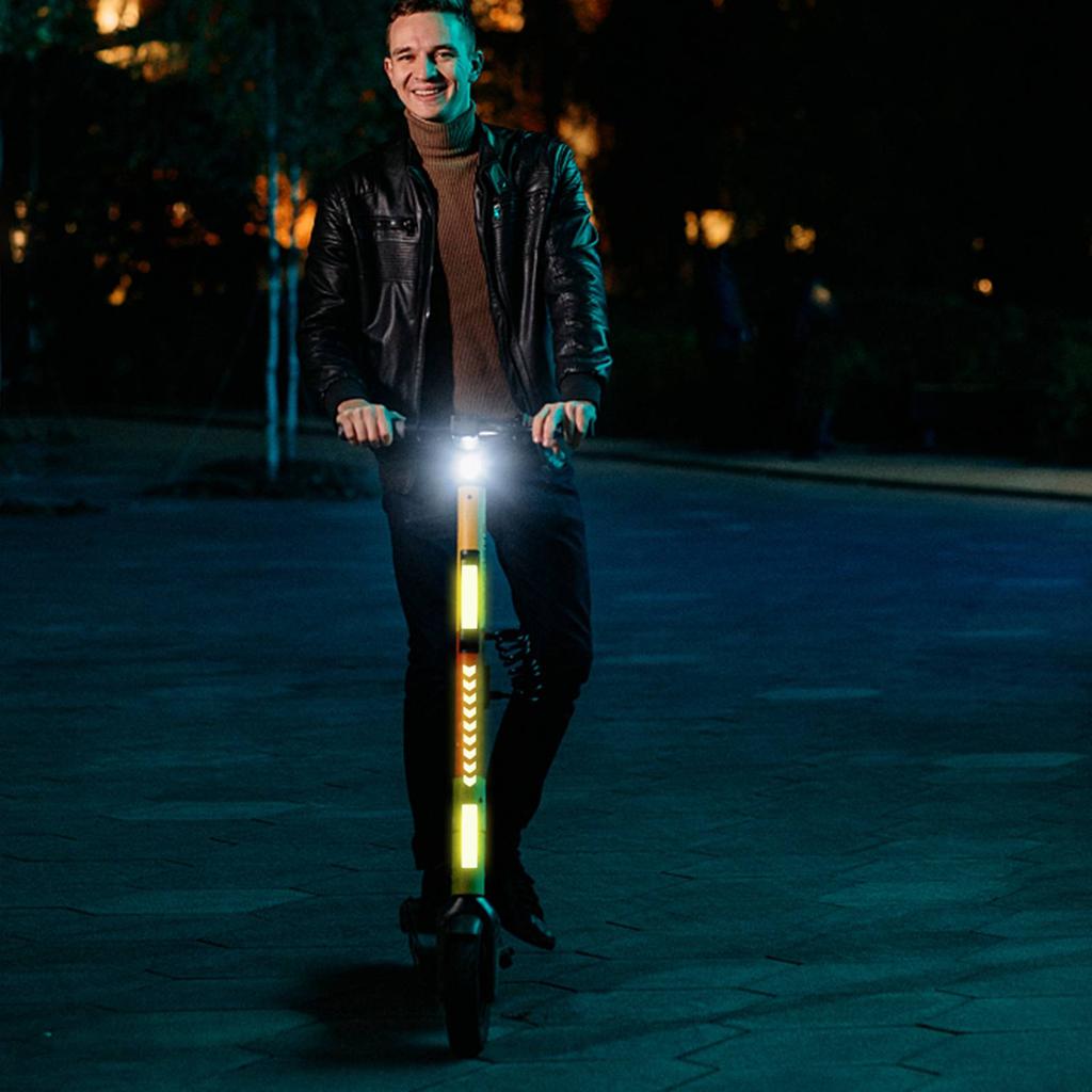 42pcs Reflective Stickers Safety Warning Strips Waterproof Night Visibility Stickers for MTB Scooter Helmet Car