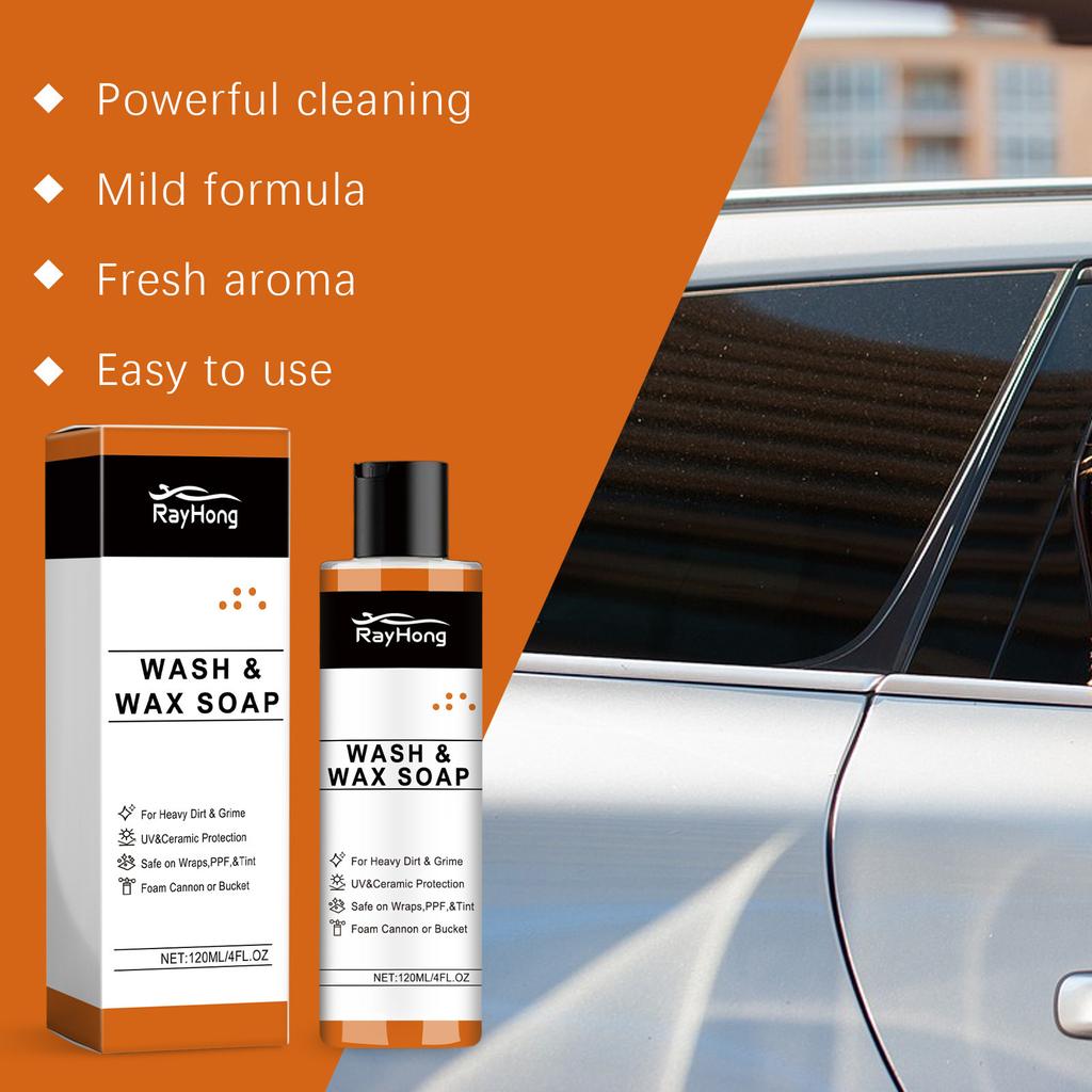 RAYHONG Auto Body Wax Cleaning Shampoo - мощный очищающий шампунь для автомобиля - многофункциональная автомобильная мыльная жидкость для детейлинга автомобиля