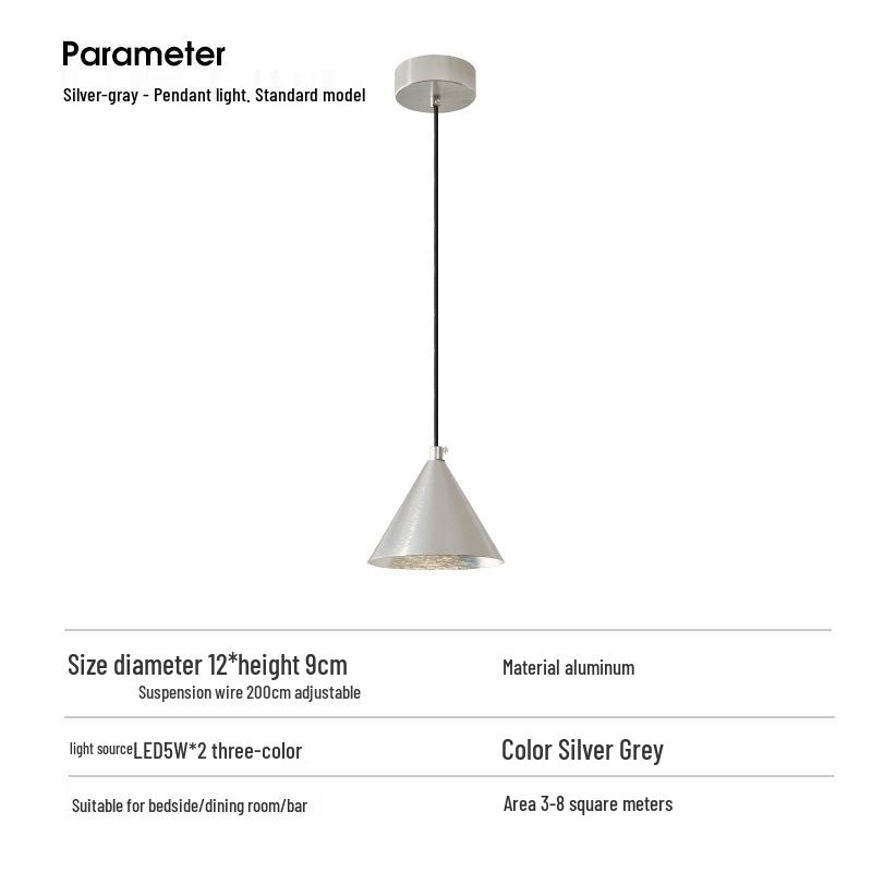 Минималистичный современный подвесной светильник для спальни, защита глаз