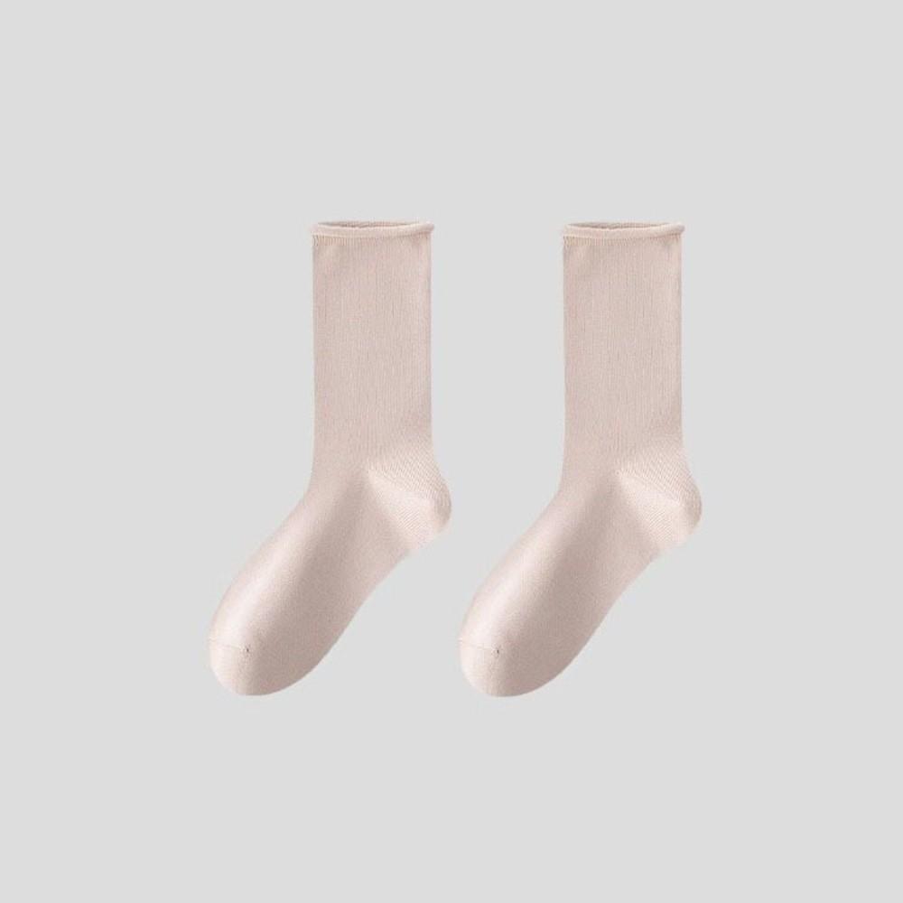 1 Pair Calf Socks Soft Breathable Slouch Socks Versatile Tube Socks For Women