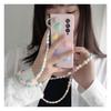 Cute Colorful Love Heart Hard Pc Phone Case For Samsung Galaxy Z Fold 3 5g Cover With Crossbody Rope For Woman Girl