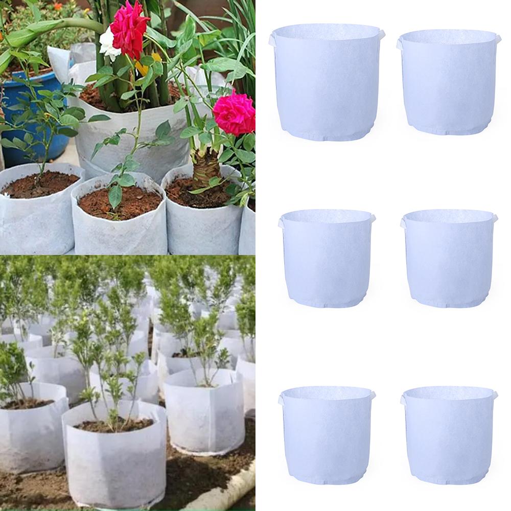 Eco-friendly Thickening Aeration Container Root Container Round Fabric Pots Grow Bag Plant Pouch