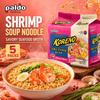 PALDO Shrimp Soup Noodle Multi Pack 100g*5pcs | Savory shrimp broth, springy noodles, practical multi-pack