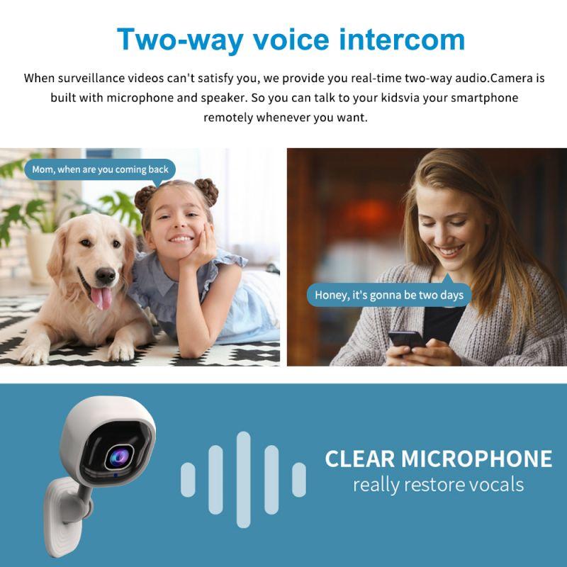 Night Vision IP Wifi Wireless Camera 4K 1MP HD 1080P Auto Human Tracking Support Smartphone Video Audio Talk Smart Home Surveillance Camera