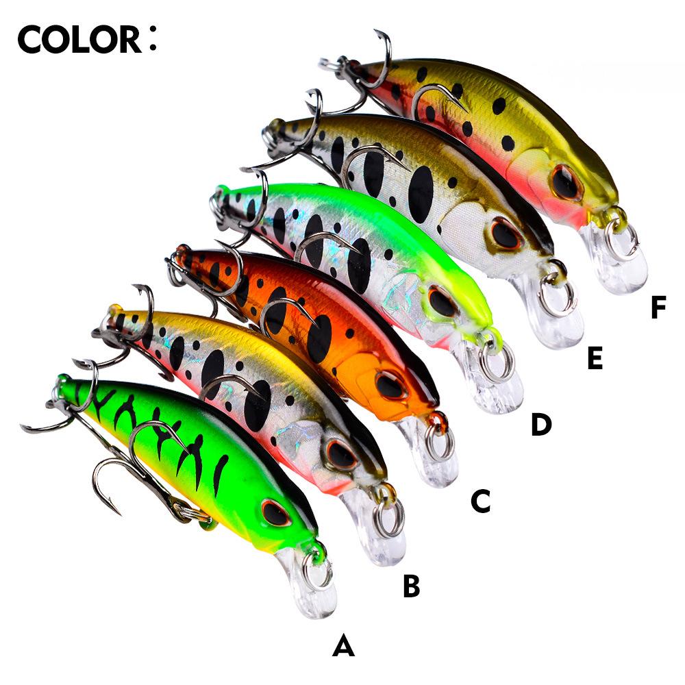 Погружная приманка Mino, 5,3 см, 4,6 г, длинная дорожная приманка, биомиметическая пластиковая жесткая приманка, рыболовные снасти