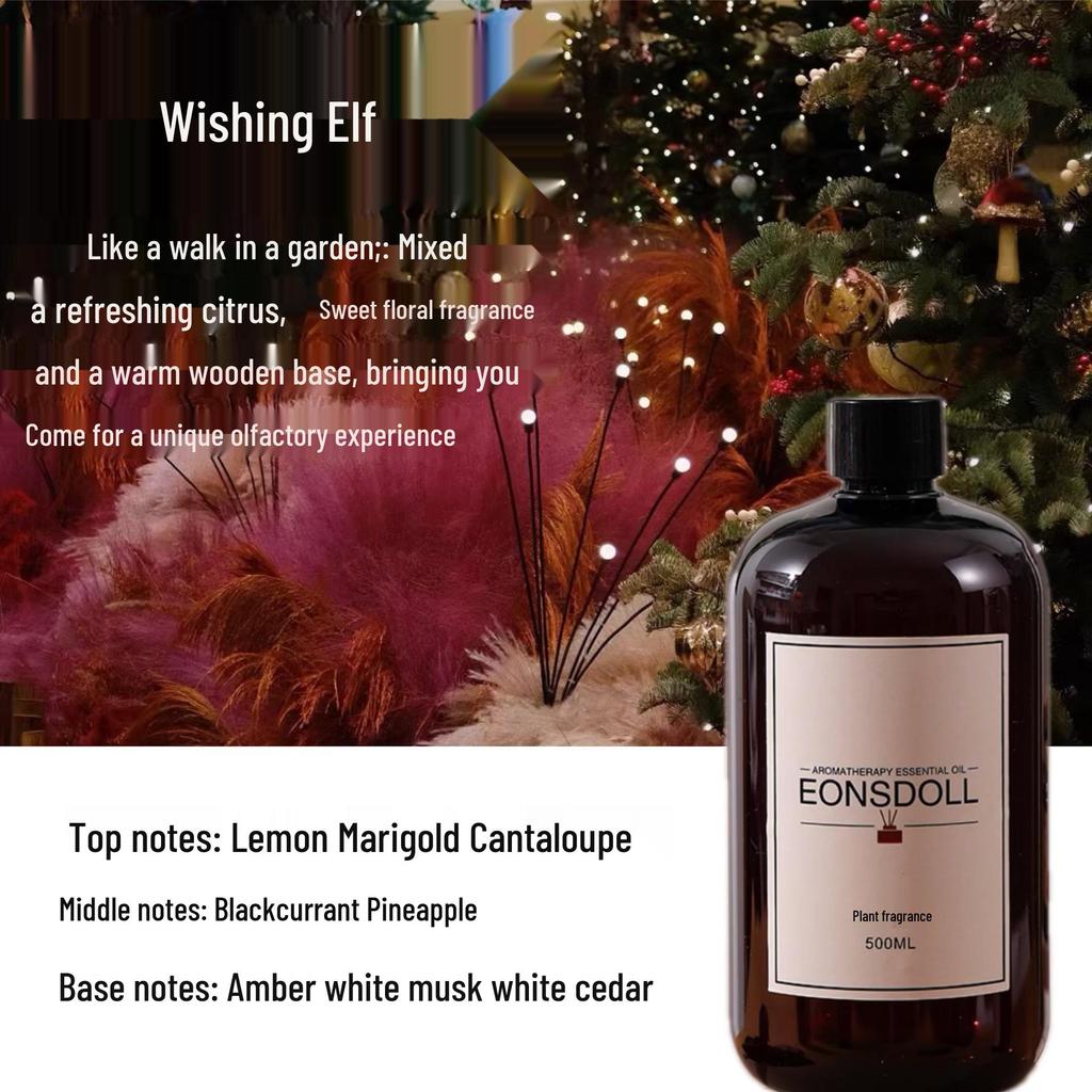 Ebony Agarwood Luxury Aroma Diffuser Refill - Long-Lasting Woody Essential Oil Fragrance for Bedroom and Home