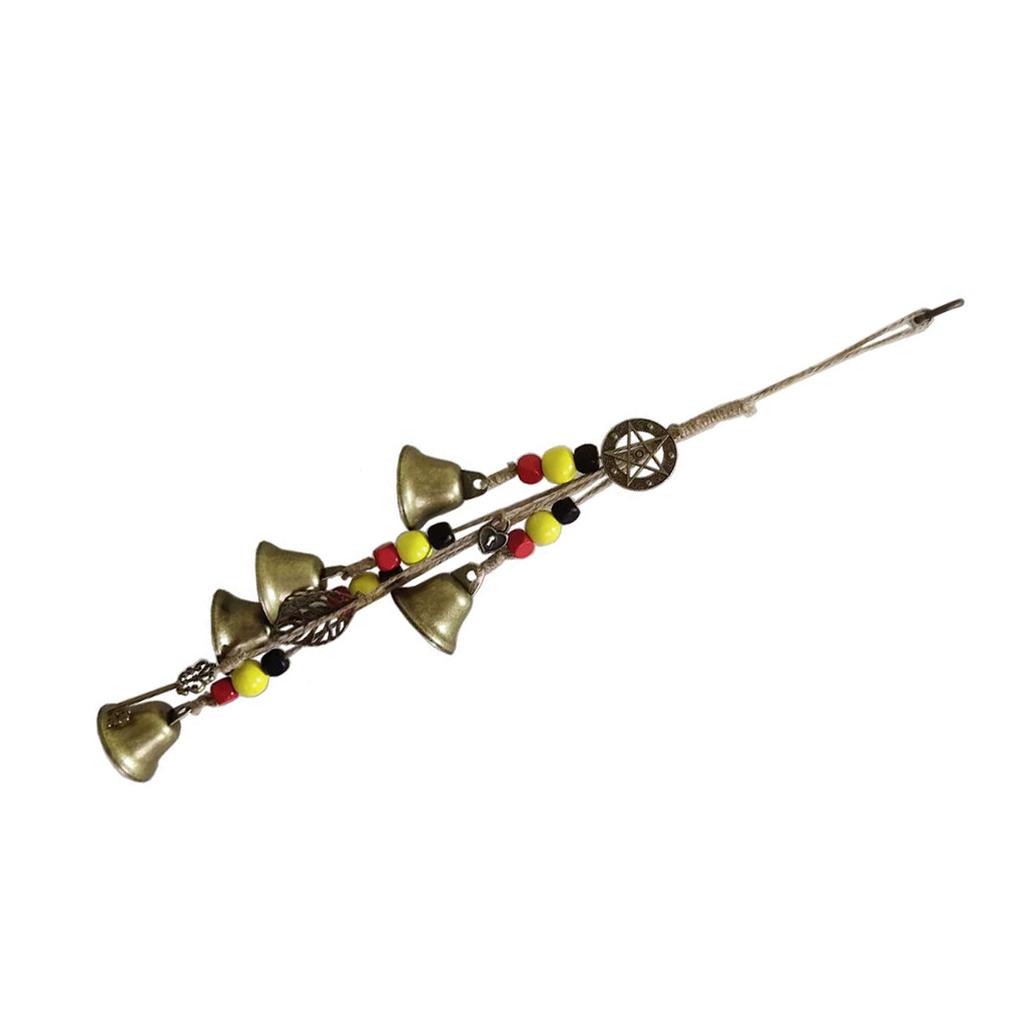 Bohemian Witch Bells Protection for Door Knob Hanger Wind Chimes Witchy Things Clear Negative Energy Witchcraft Supplies