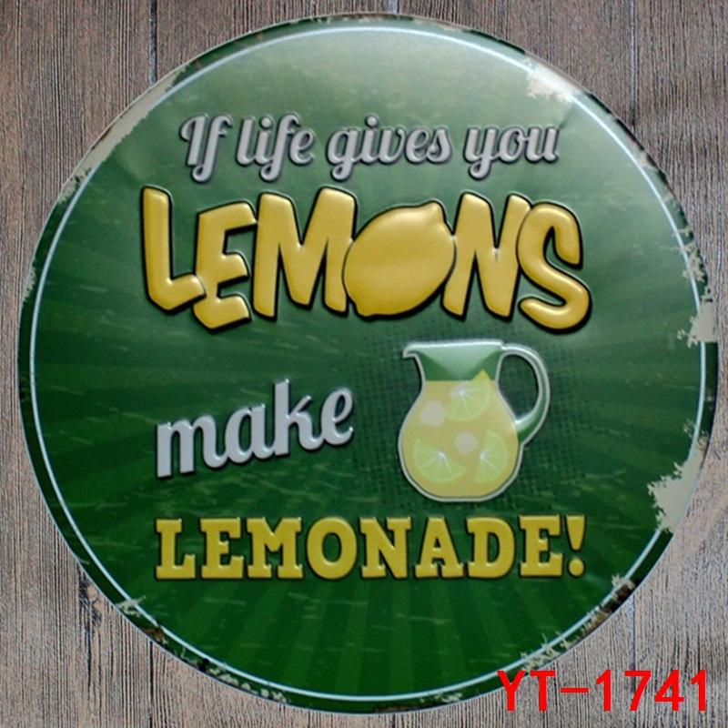 Football Beer Coffee Pizza Round Tin Painting Retro Nostalgia Popular Hair Salon Hotel Restaurant Decoration