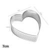 Heart Shaped Perforated Tart Rings With Hole Stainless Steel Tart Bottom Tower Fruit Pie Quiches Cake Ring Mousse Baking Mold