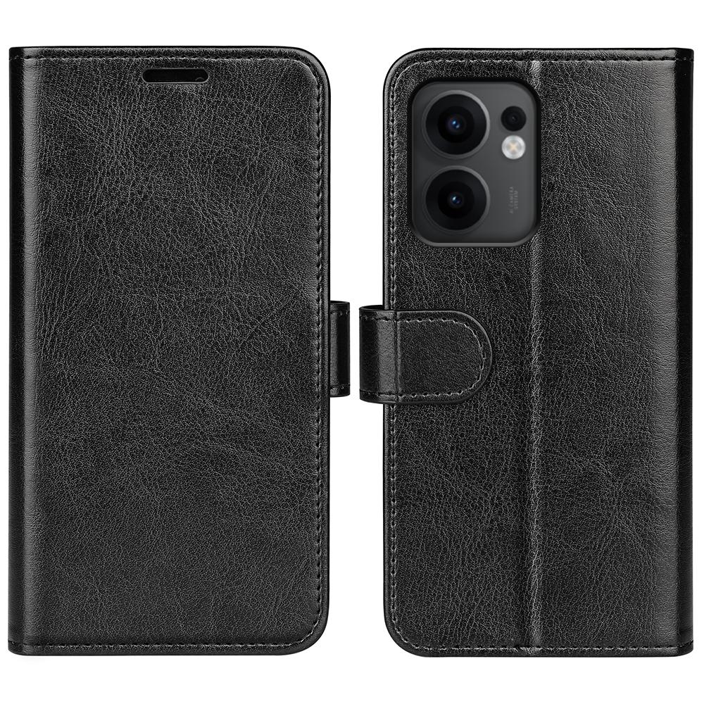 For Oppo Reno13 F 5G Wallet Case Crazy Horse Texture Stand Leather Phone Cover