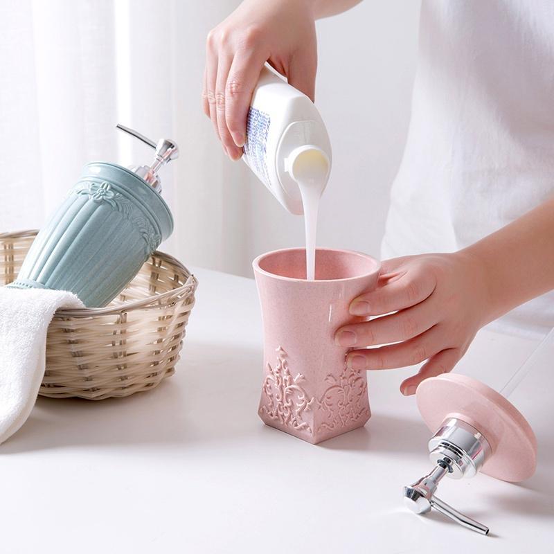 400ml Bathroom Liquid Soap Holder Facilities Press Bottle Dispensador for Shampoo