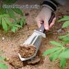 4-in-1 Gardening Trowel with Serrated Edge Stainless Steel Cutter with Wood Handle Sheath Multifunctional Trowel for Planting