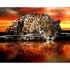 5d Diy Diamond Leopard Pattern Cross Stitch Diamond Painting Animal Embroidery Beads Patterns Picture